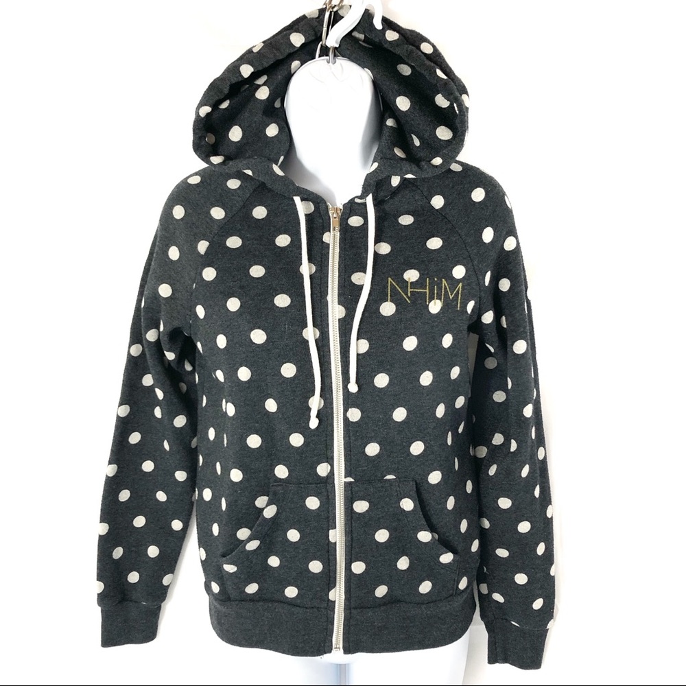 Alternative Earth Polka Dot Zip Up Hoodie NHiM